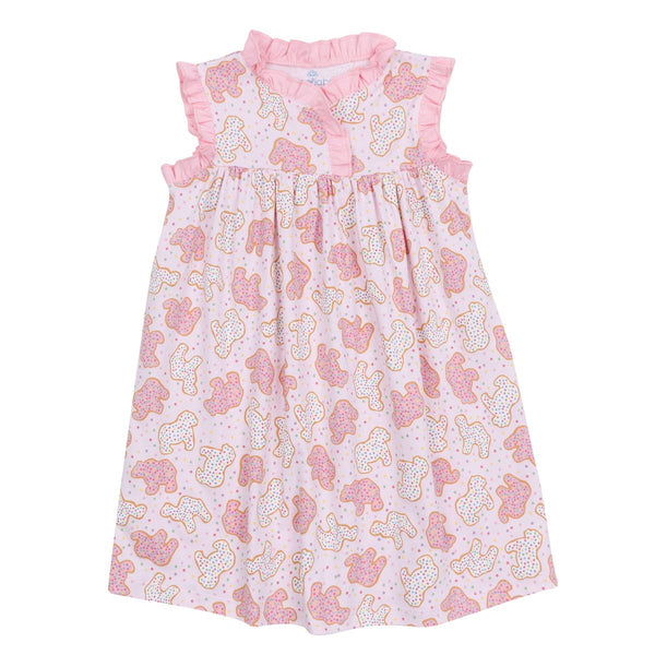 Animal Crackers Flutters Nightdress- Pink