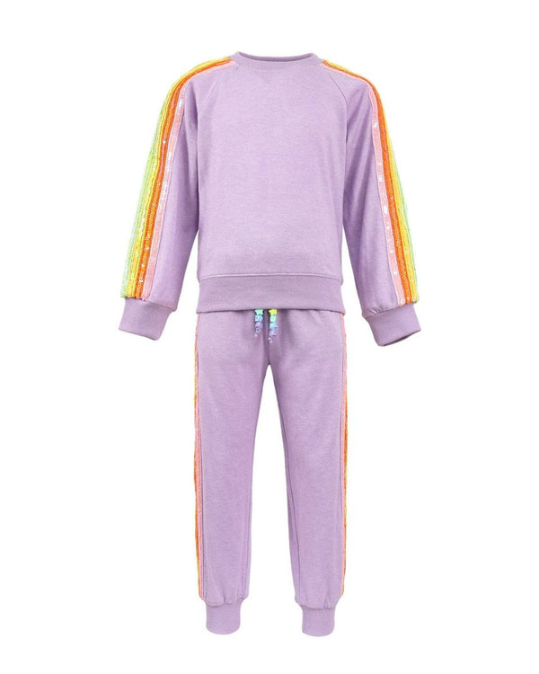 Lavender Rainbow Sequin Set