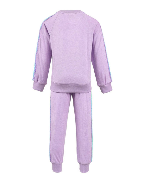 Lavender Rainbow Sequin Set