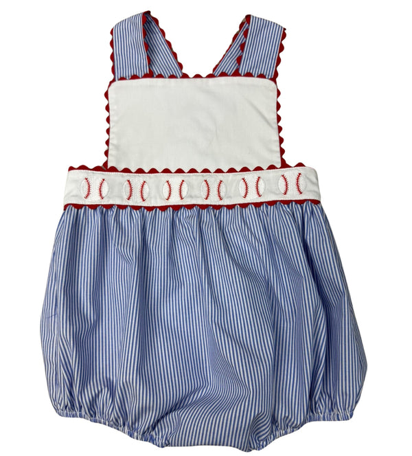 Classic Baseball Ric Rac Sunsuit