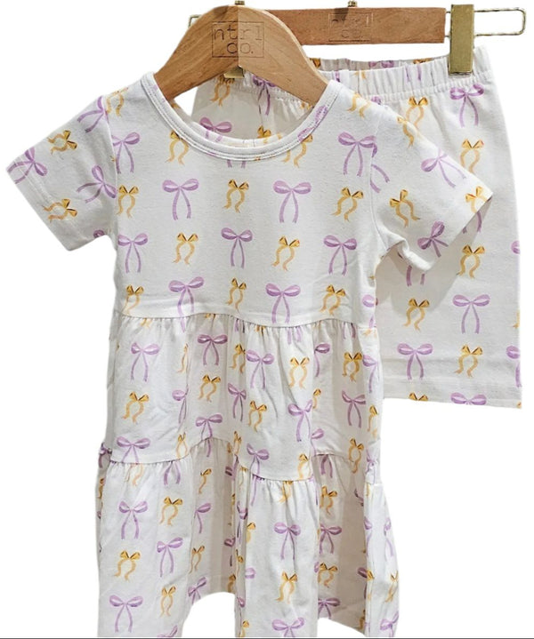 Put A Bow On It Twirl Dress W/ Biker Shorts
