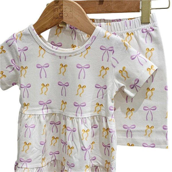 Put A Bow On It Twirl Dress W/ Biker Shorts