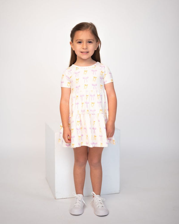 Put A Bow On It Twirl Dress W/ Biker Shorts