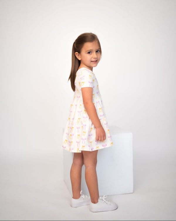 Put A Bow On It Twirl Dress W/ Biker Shorts