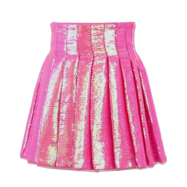 Shimmer Sequin Skirt- Pink