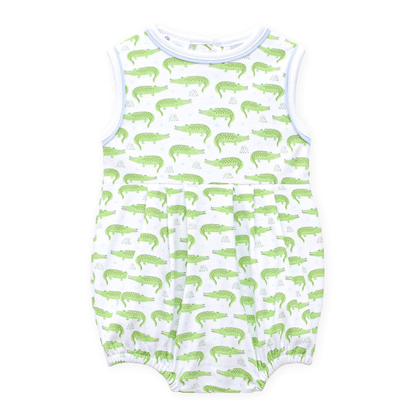 Bayou Baby Print Bubble- Light Blue