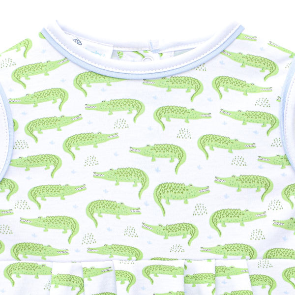 Bayou Baby Print Bubble- Light Blue