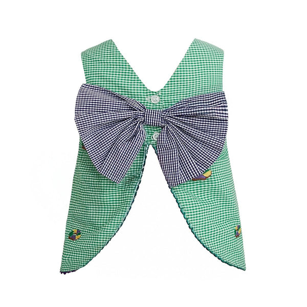 Rachel Embroidered King Cake Gingham Bloomer Set