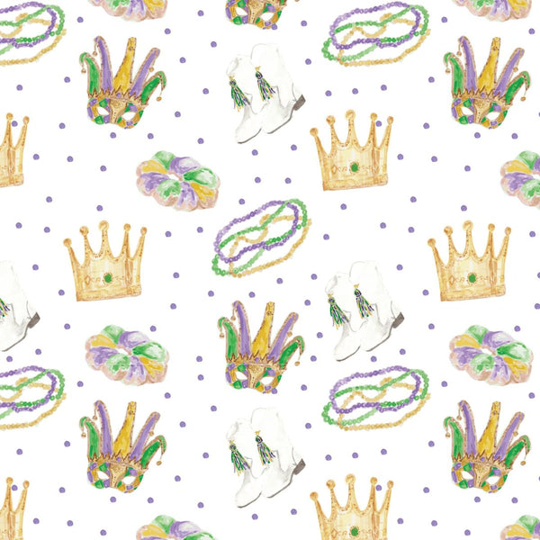 Isabelle Mardi Gras Icons Pleat Bloomer Set