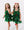 Christmas Starry Tulle Dress- Green