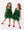 Christmas Starry Tulle Dress- Green