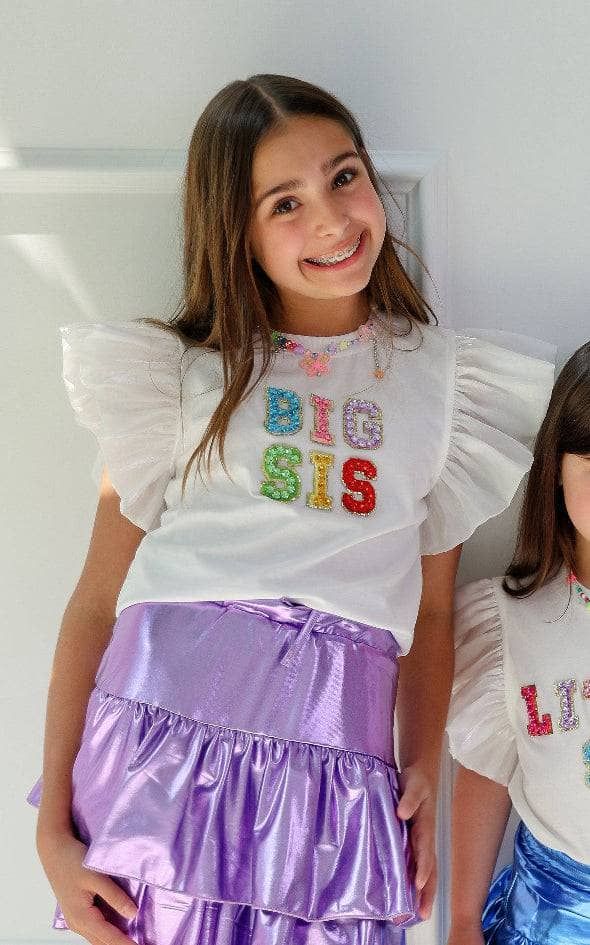 Big Sis Gem Ruffle T-Shirt