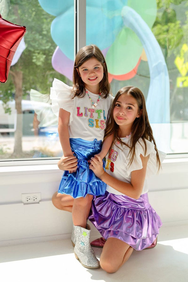 Gem Ruffle Big Sis Gem Ruffle T-Shirt – Smock Candy