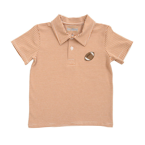 Football Polo- Burnt Orange