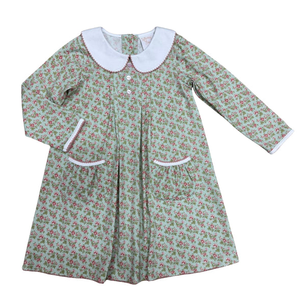 Vintage Floral Lillian Pleat Dress