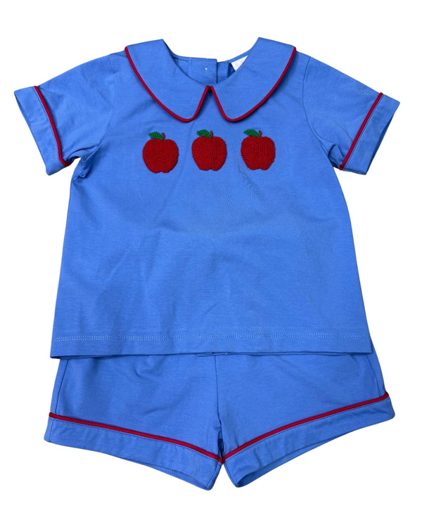 Apple A Day Collared Short Set