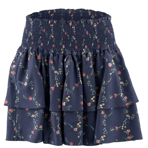 Scottie Skirt- Navy Vine