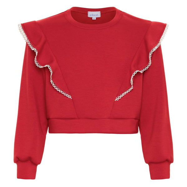 Livvy Sweatshirt- Red