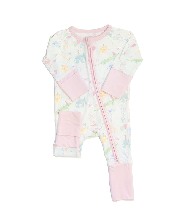 Birthday Zoo Animals- Sleep Romper