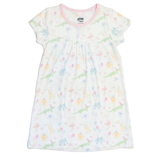 Birthday Zoo Animals Bamboo Dress