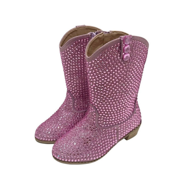 Pink Crystal Cowgirl Boots