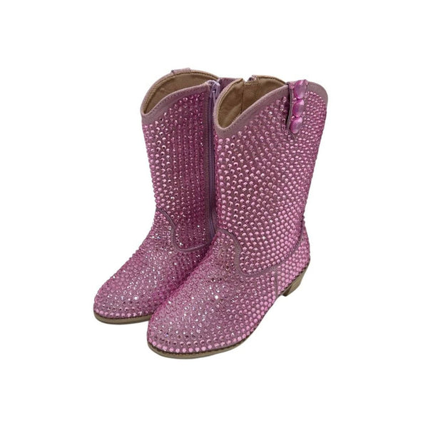 Pink Crystal Cowgirl Boots