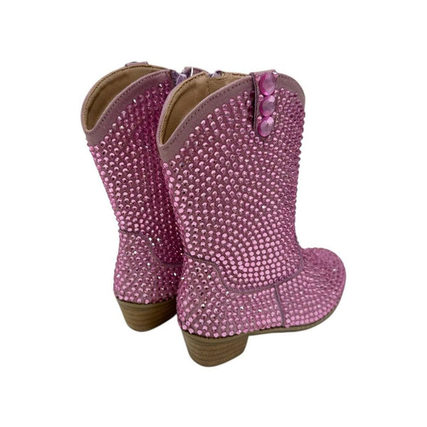 Pink Crystal Cowgirl Boots