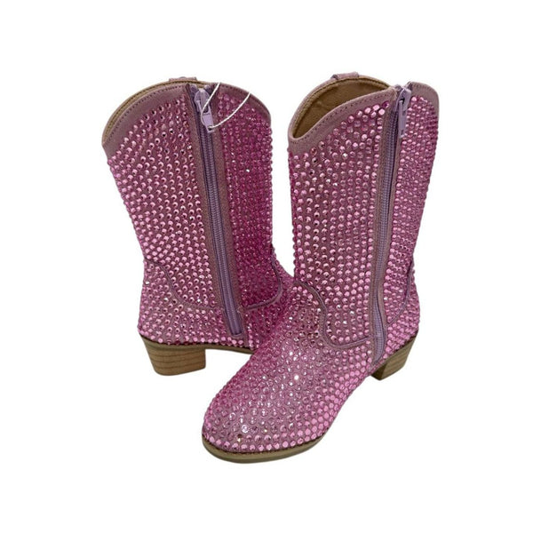 Pink Crystal Cowgirl Boots