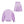 Lavender Sparkle Hearts Skirt Set