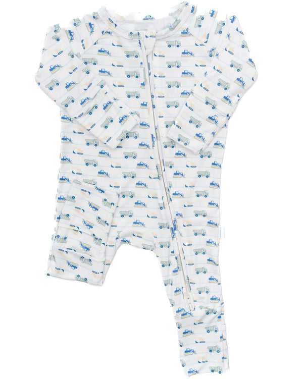 Construction Zone Sleep Romper