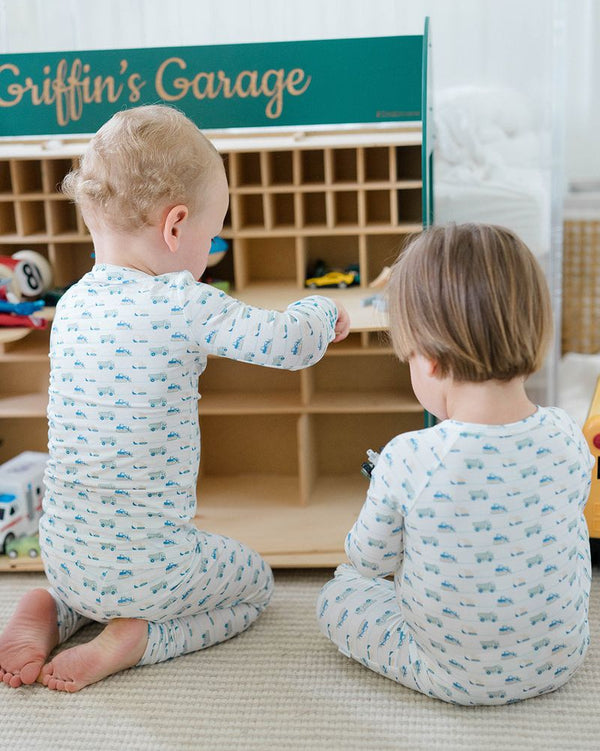 Construction Zone Sleep Romper