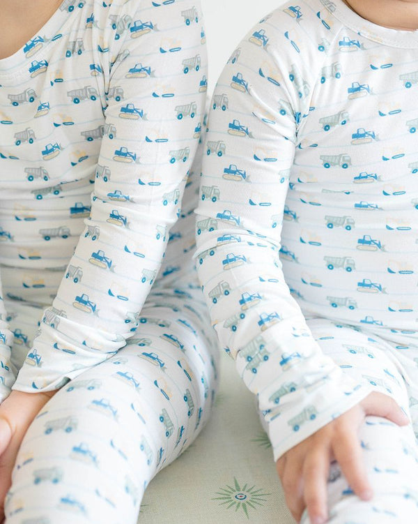 Construction Zone Sleep Romper