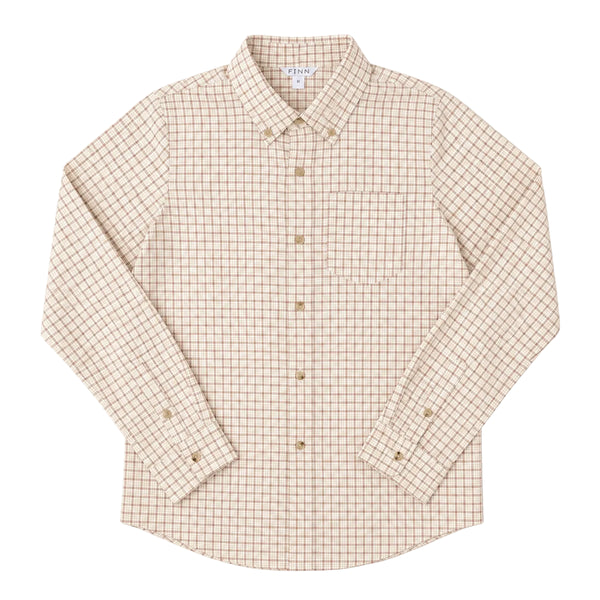 Pierfront Performance Buttondown- Buckskin Plaid