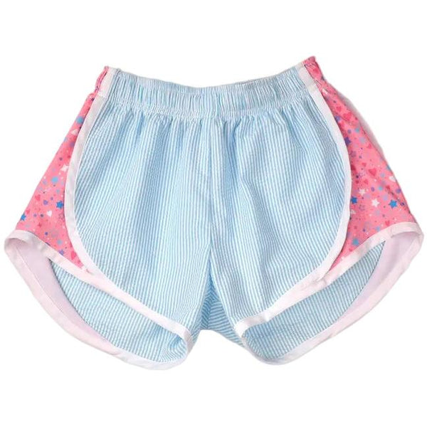 Blue Stripe Shorts (Stars Sides)