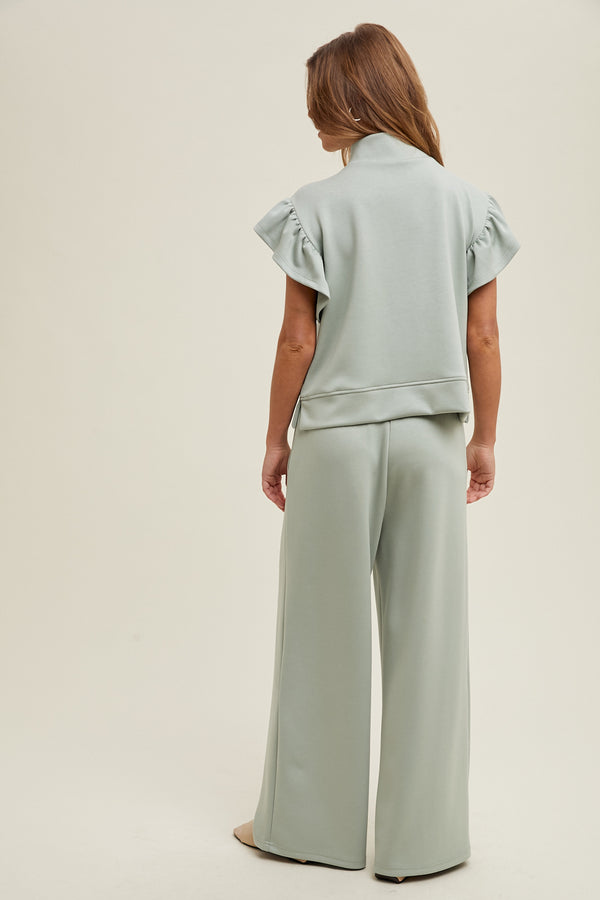 Scuba Pants Set- Dark Sage