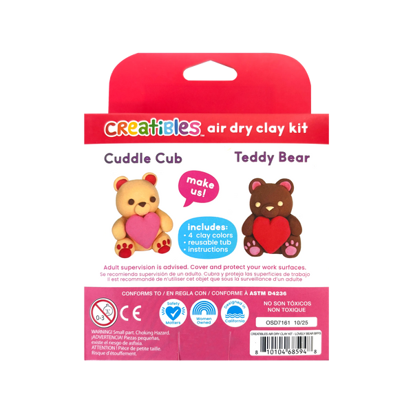 Air Dry Clay BFFs Kit- Lovely Bears (Set of 4 Color)