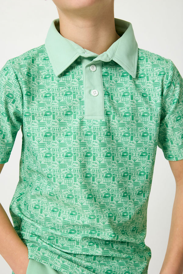 Court & Field Polo- Green