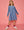 Lisle Dress- Dusty Blue Velour