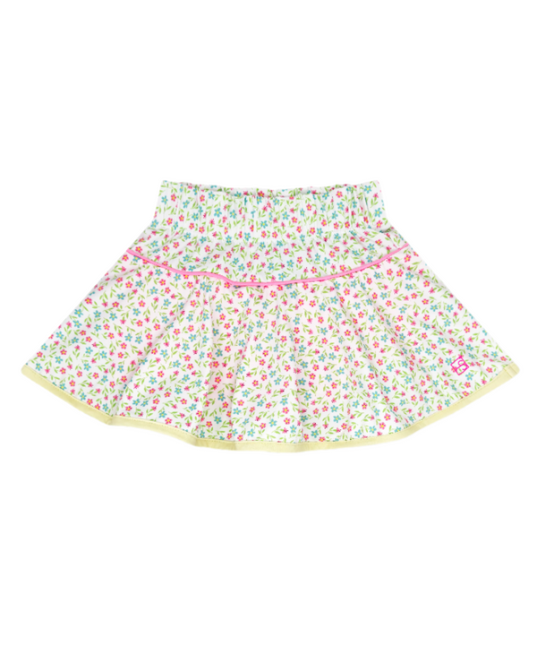 Quinn Skort - Petal Pop Floral, Sunshine Yellow, Flamingo Pink
