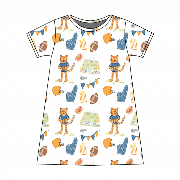 Charlotte Play Dress- Game Day Tiger