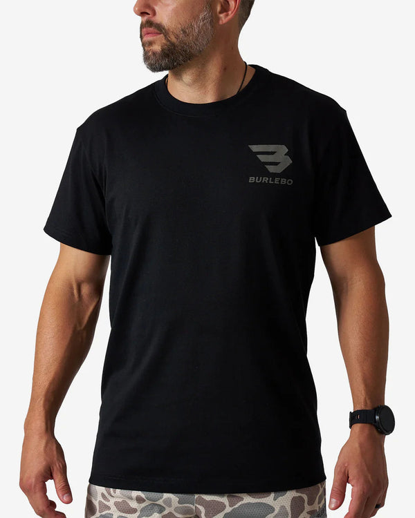 Short Sleeve Tee- Proverbs 27:17- Black- (MEN'S)