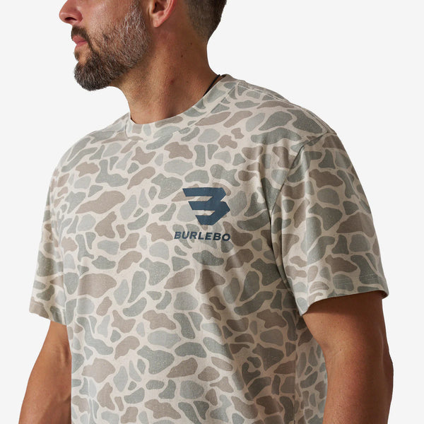 Vintage Washed Tee- God's Glory- Classic Deer Camo (Men's)