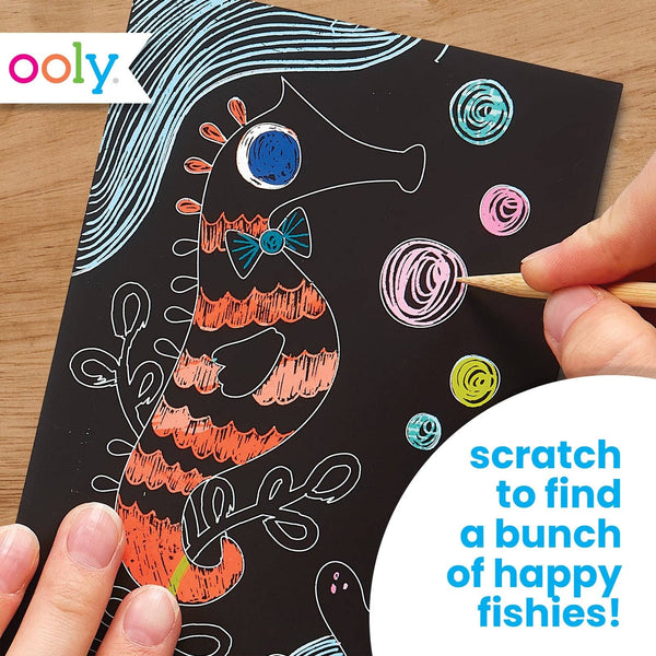 Scratch & Scribble Mini Scratch Art Kit- Friendly Fish