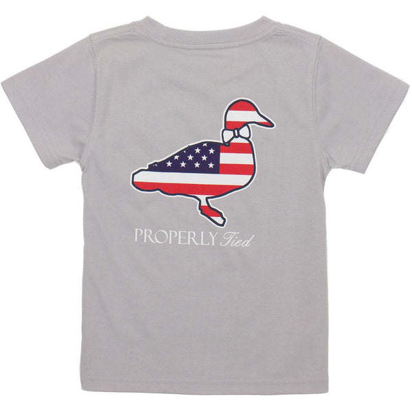 Americana Logo SS- Ice Grey