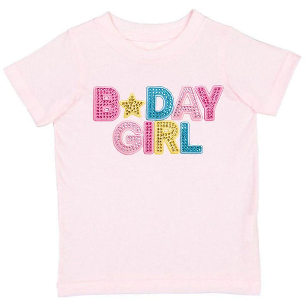 Birthday Girl Rhinestone Patch T-Shirt