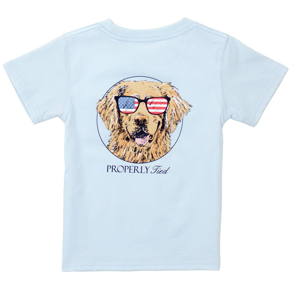 Patriot Dog SS- Periwinkle