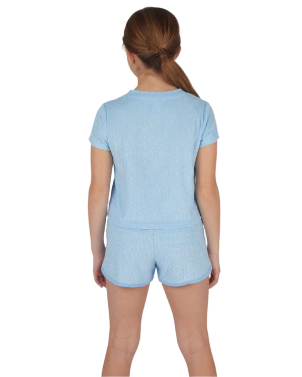 Towel Terry Short Set- Delicate Daisy Dutch Canal