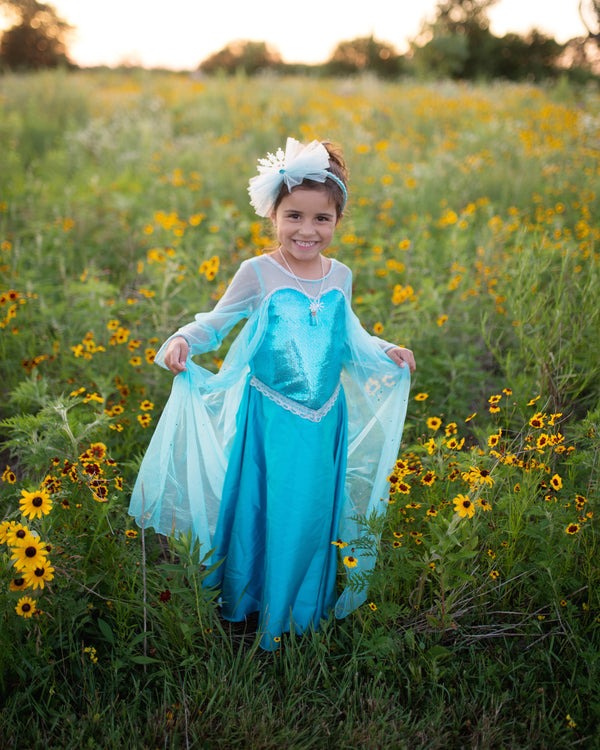 Ice Queen Dress W/ Cape