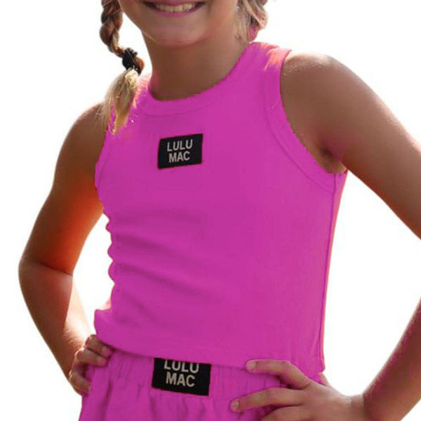 Hot Pink Solid Tank