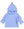 Fleece Jacket Wrap Close- Light Blue